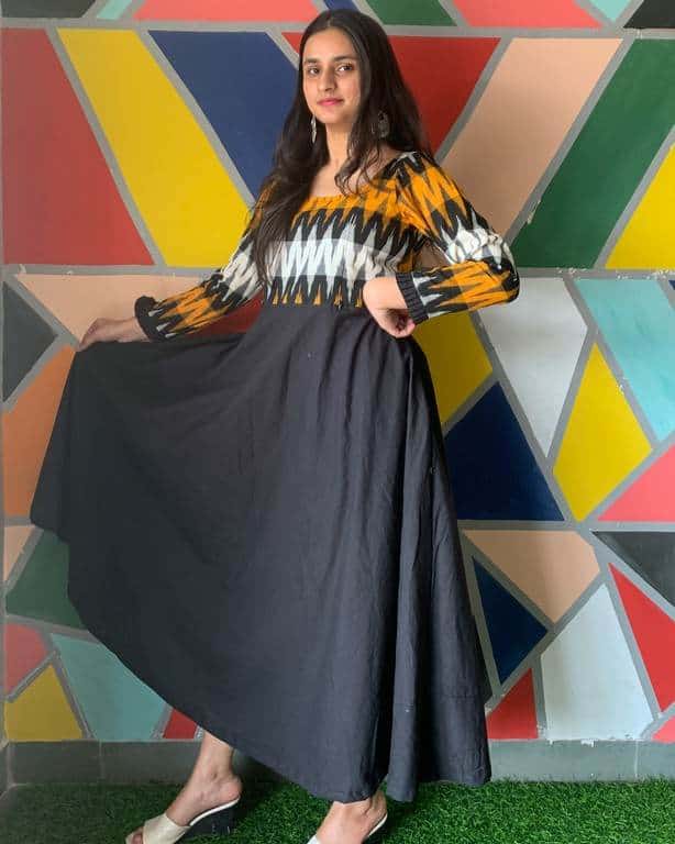 Tribal Black Nursing Dress