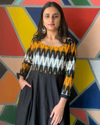 Tribal Black Nursing Dress