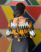 Tribal Black Nursing Dress