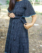 Ocean Black Nursing Dress with Belt