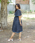 Ocean Black Nursing Dress with Belt