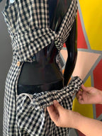 Ikat Checkered Jumpsuit