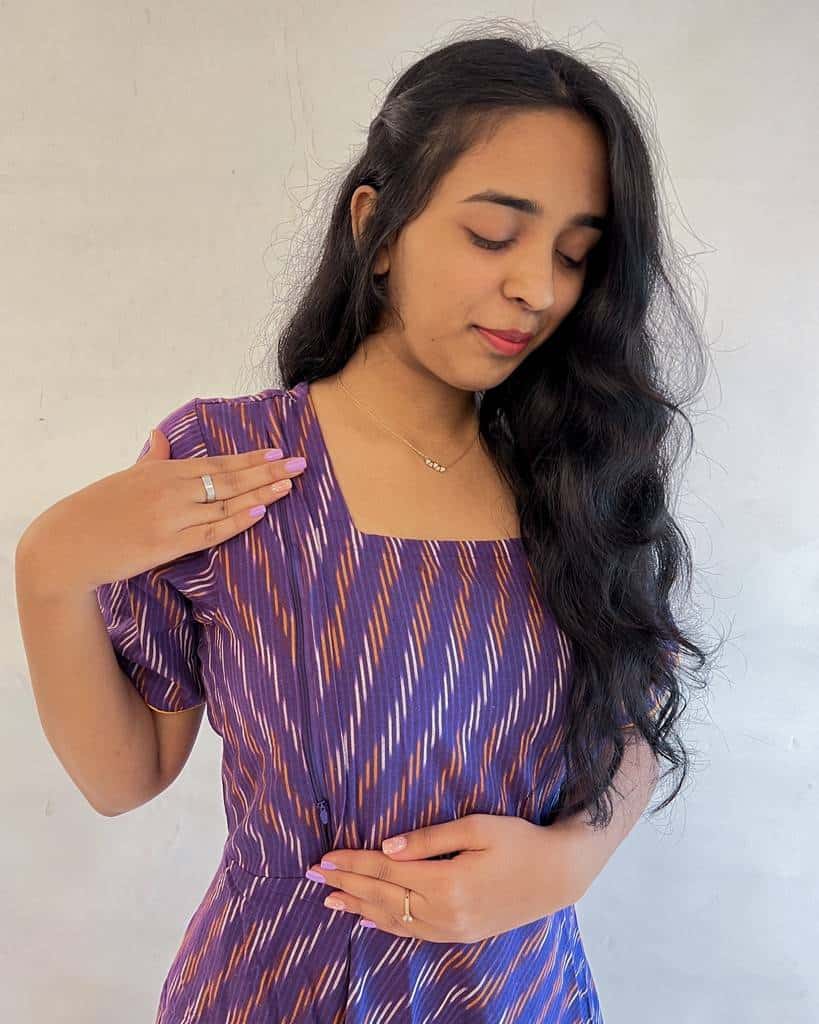 Wisteria Purple Nursing Dress Secondary image