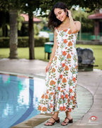 Orchid White Strappy Dress