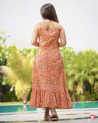 Coral Pearl Strappy Dress