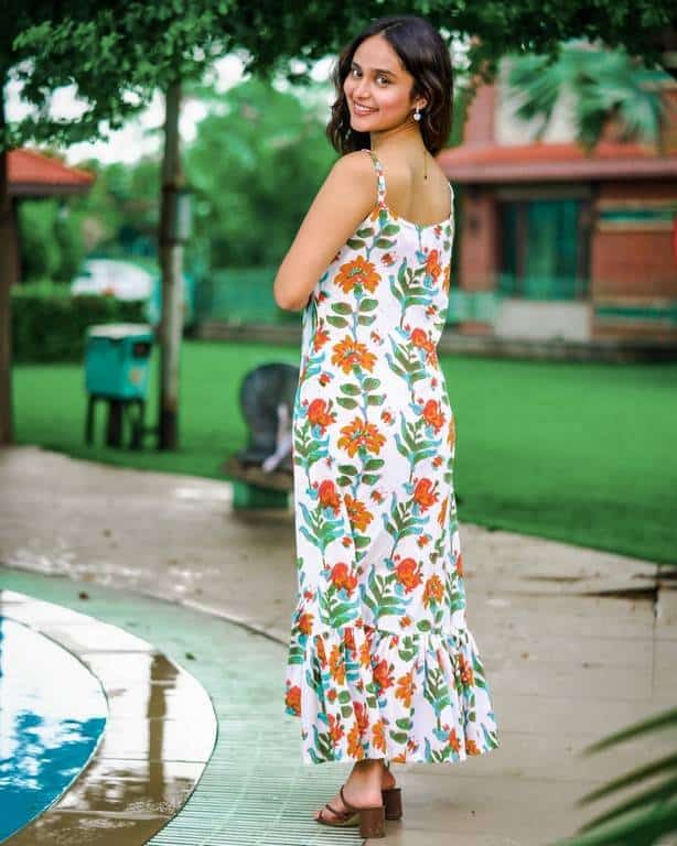 Orchid White Strappy Nursing Dress