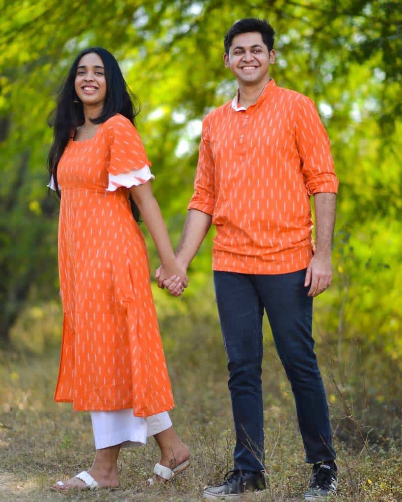 Orange Obsession Ikat Family