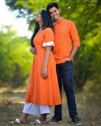 Orange Obsession Ikat Family