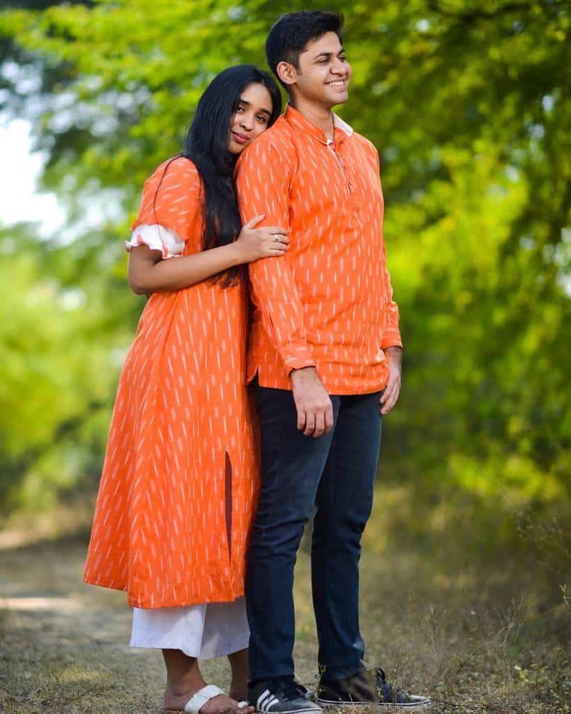 Orange Obsession Ikat Family