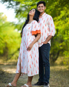 Willow White Ikat Family