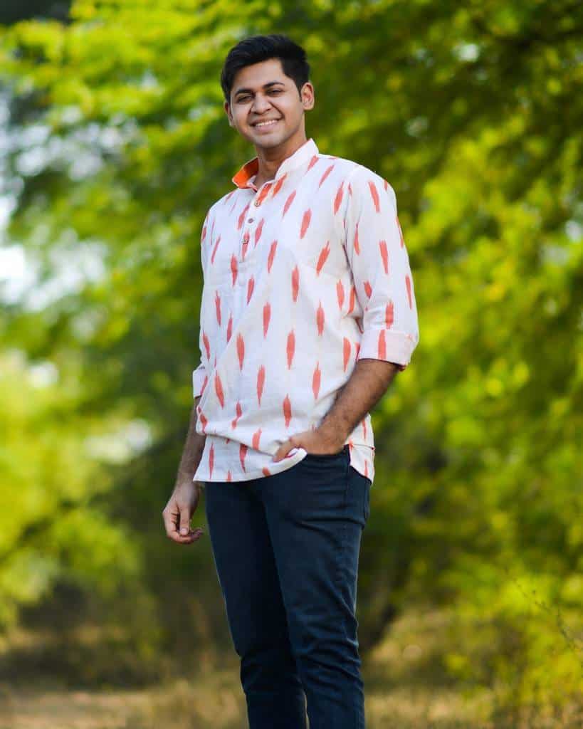 Willow White Ikat Kurta