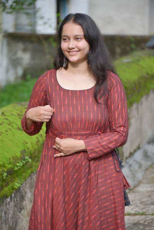 Beetroot Red Nursing Dress