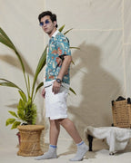 Foliate Floral Pearl Popsicle Shirt