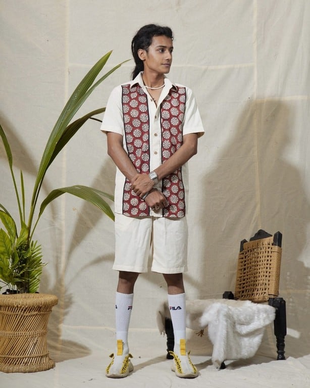 Off white Melange shirt