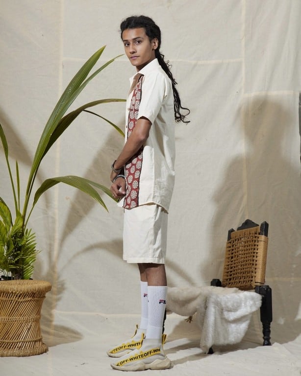 Off white Melange shirt