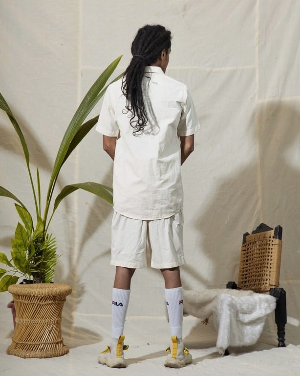 Off white Melange shirt