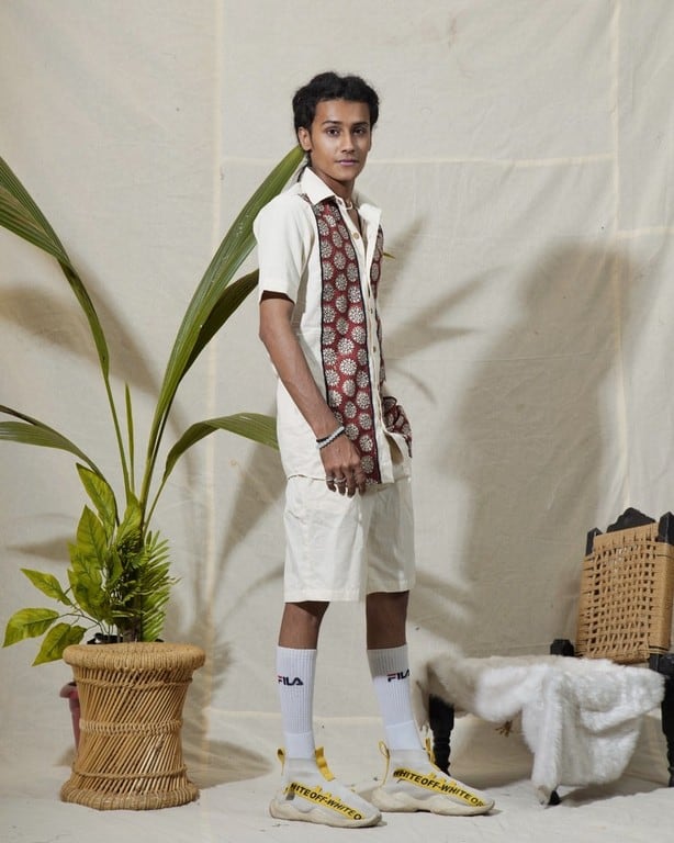 Off white Melange shirt