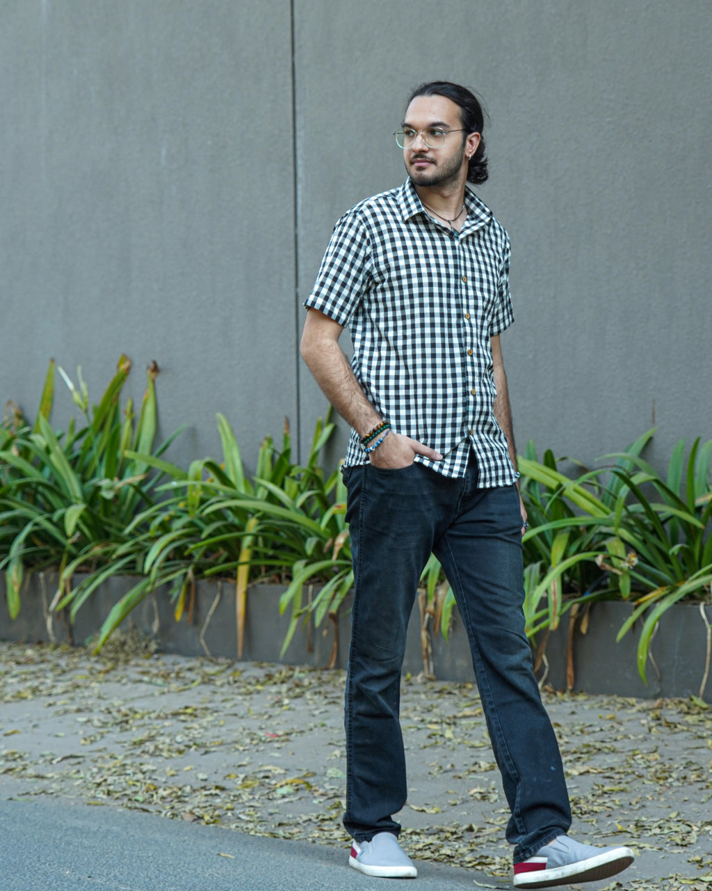 Ikat Checkered Shirt