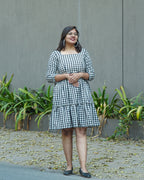 Ikat Checkered Couple Set