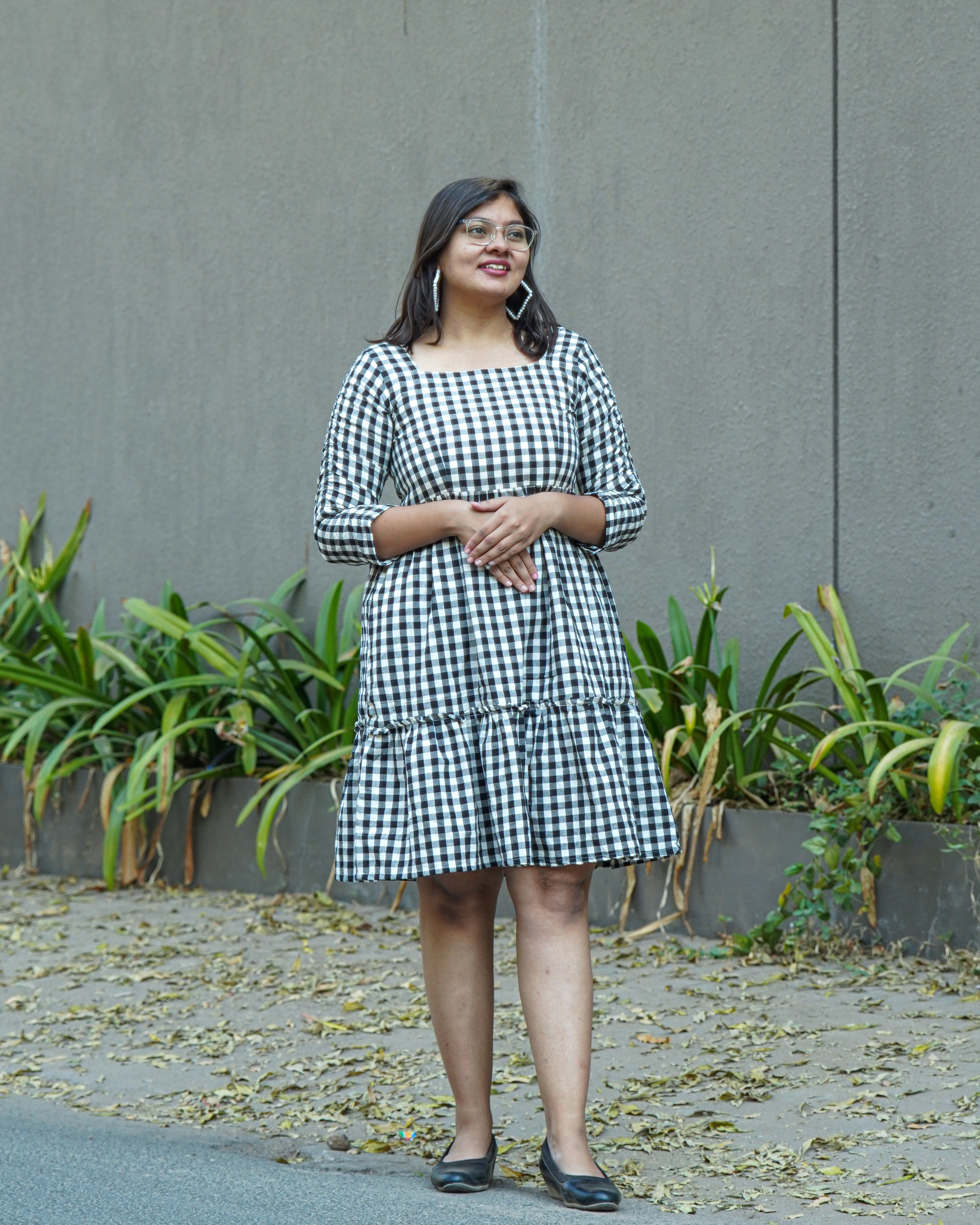 Ikat Checkered Couple Set