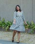 Ikat Checkered Couple Set