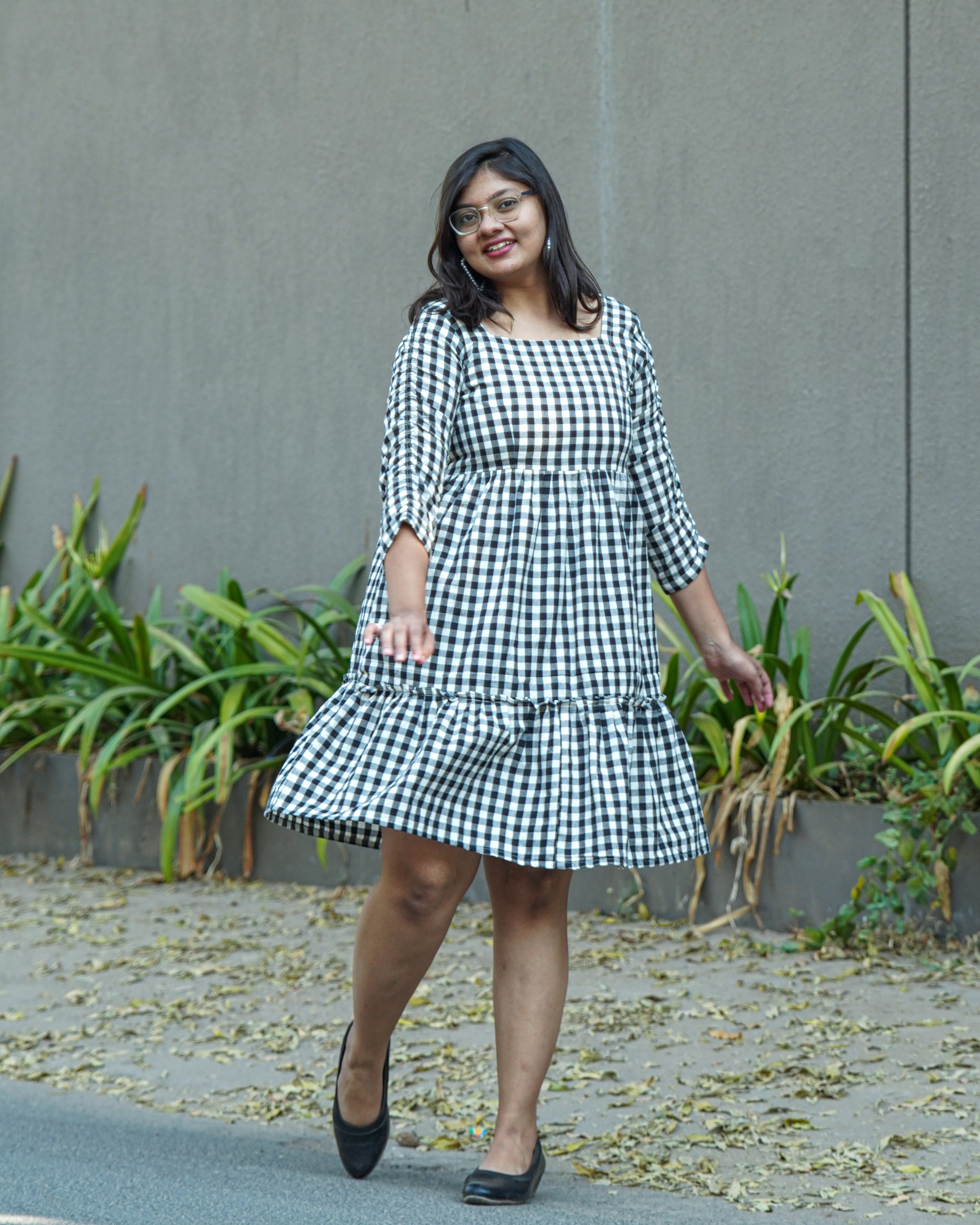 Ikat Checkered Couple Set