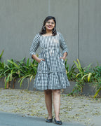 Ikat Checkered Couple Set