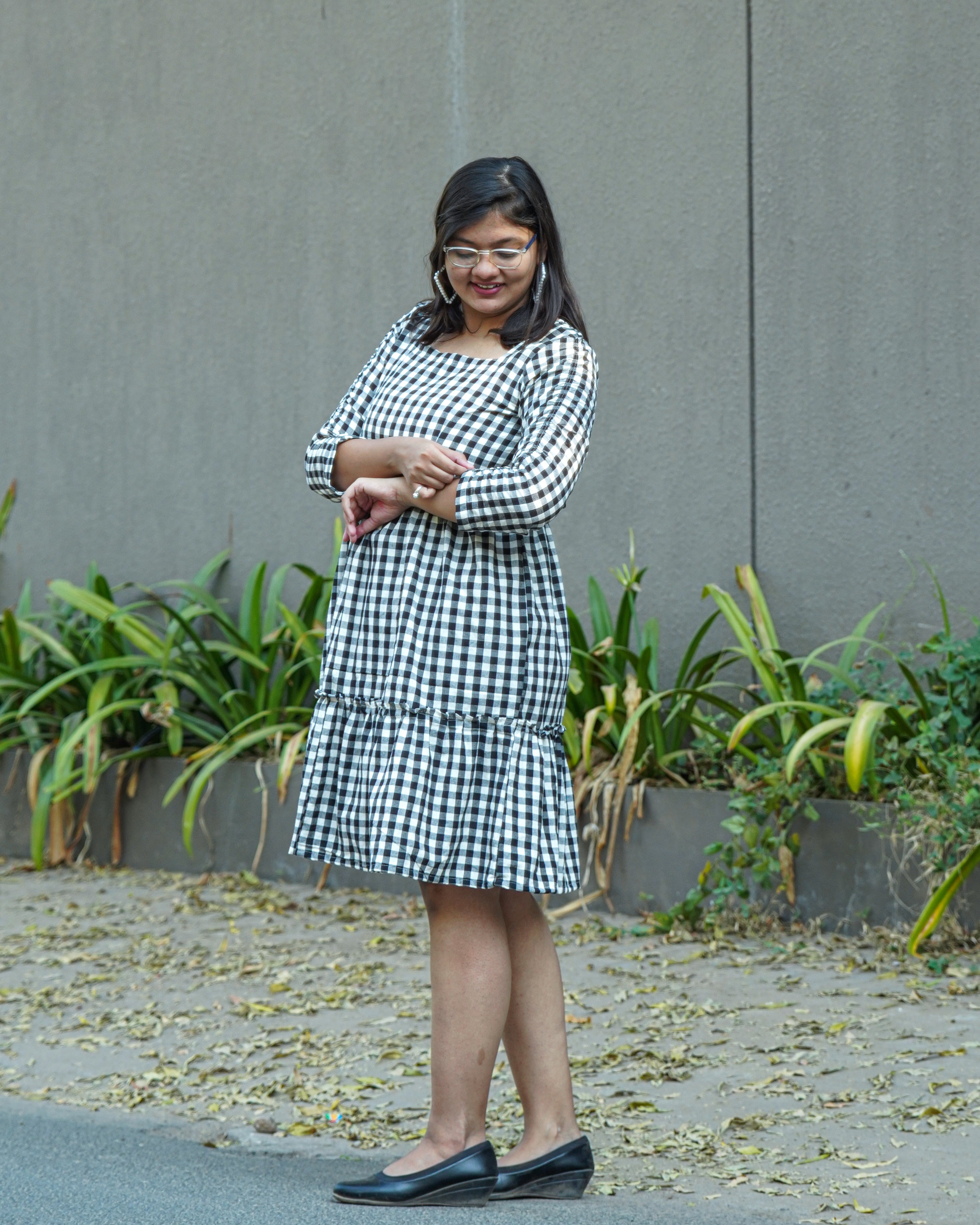 Ikat Checkered Couple Set