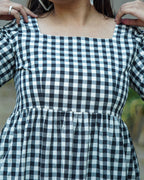 Ikat Checkered Couple Set