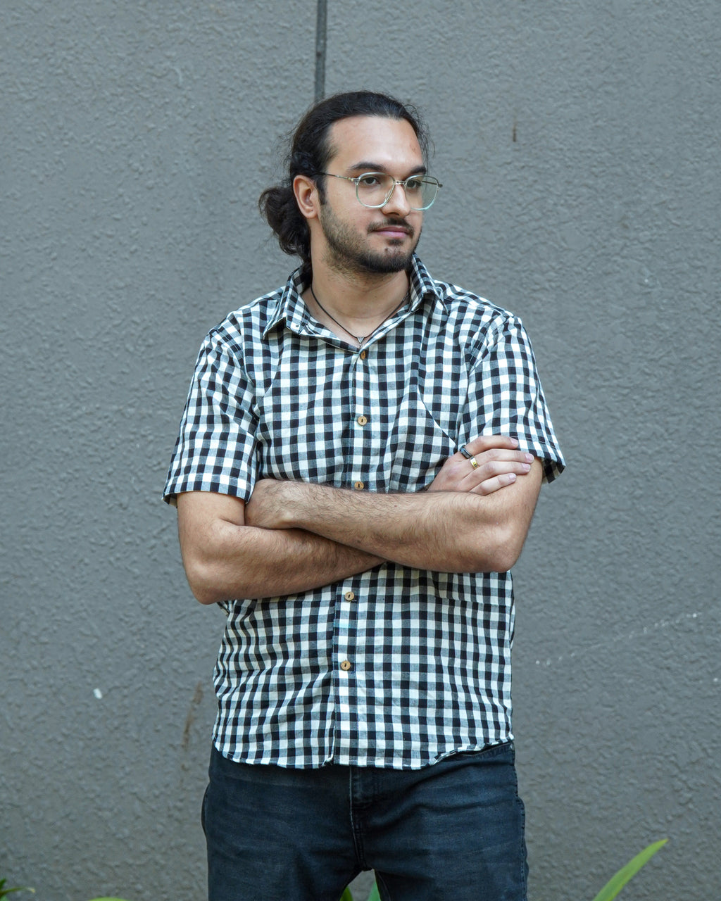 Ikat Checkered Shirt