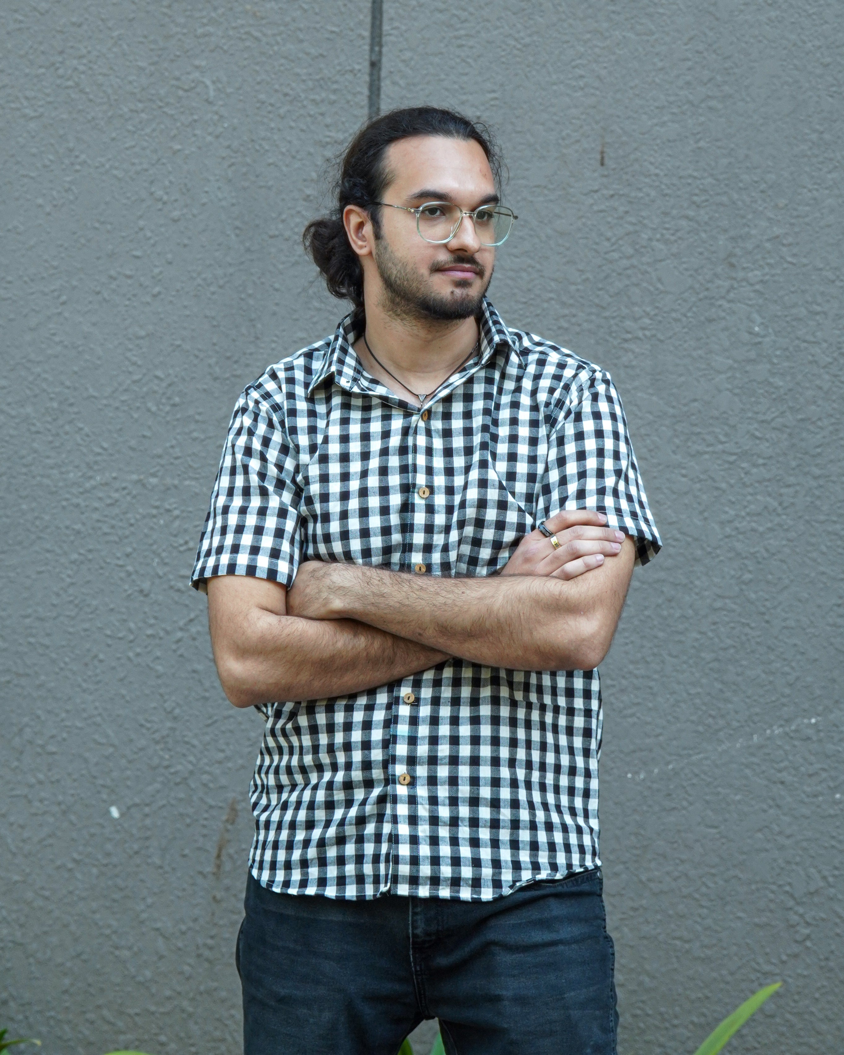 Ikat Checkered Shirt