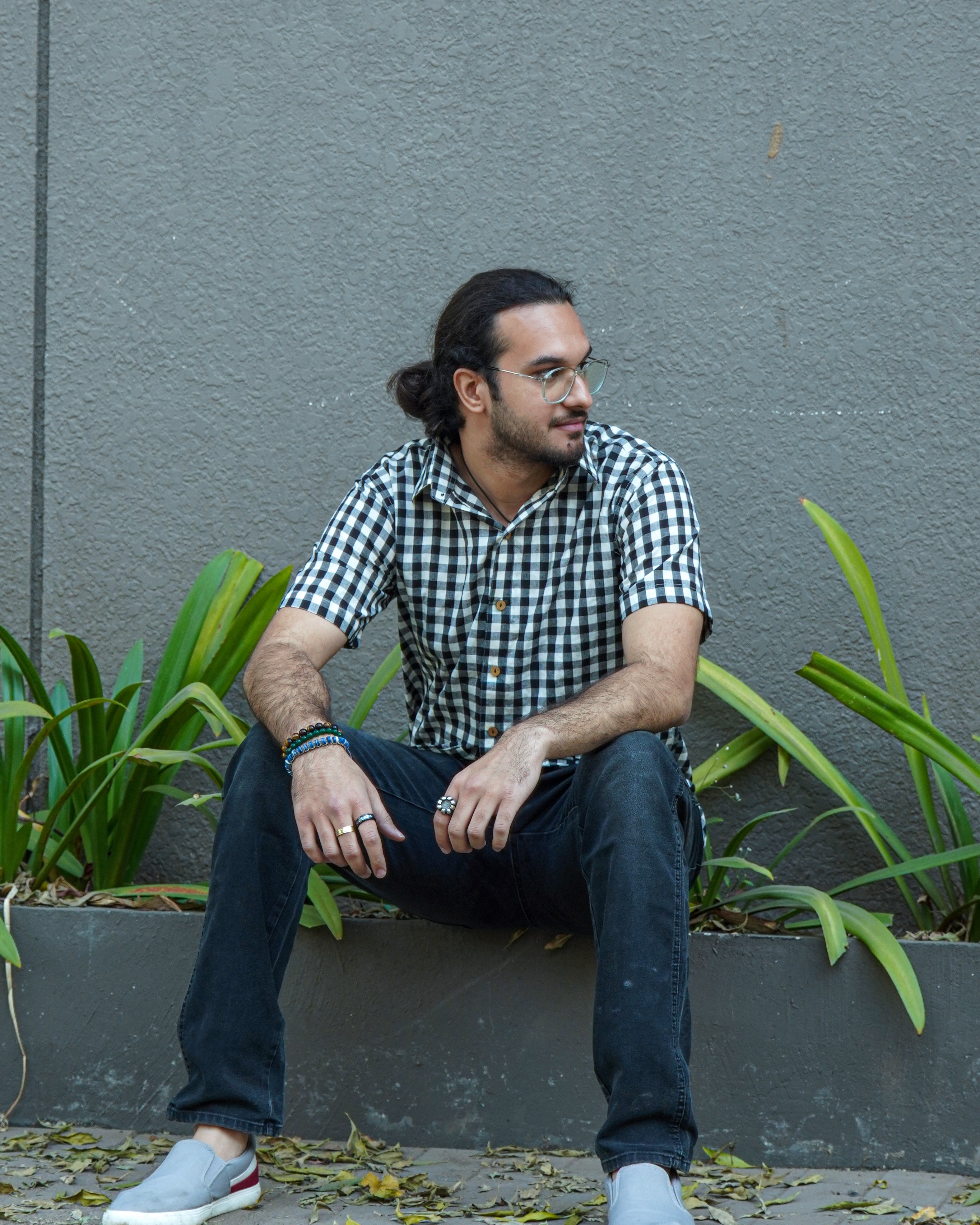 Ikat Checkered Shirt