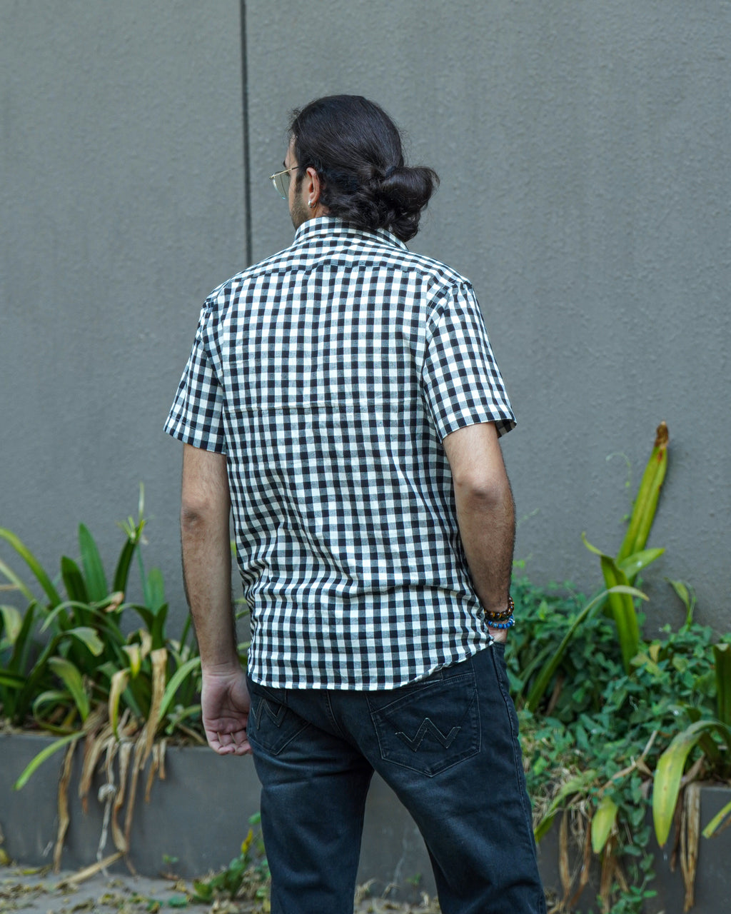 Ikat Checkered Couple Set