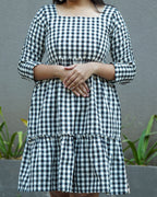 Ikat Checkered Couple Set