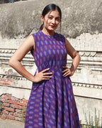 Purple Passion Umbrella Flare Nursing Dress