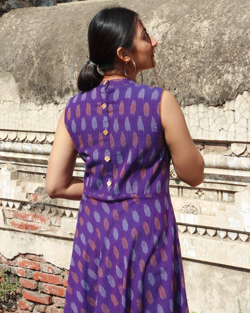 Purple Passion Umbrella Flare Nursing Dress
