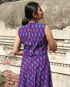 Purple Passion Umbrella Flare Nursing Dress