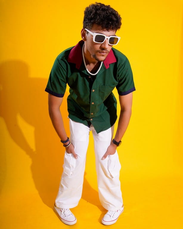 Bottle Green Contrast Shirt