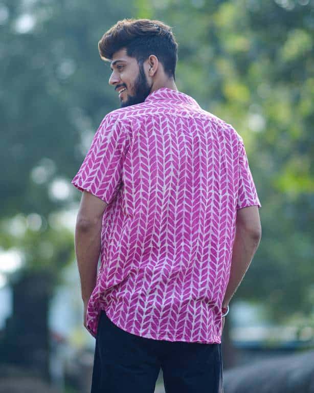 Leafing Pink Shirt