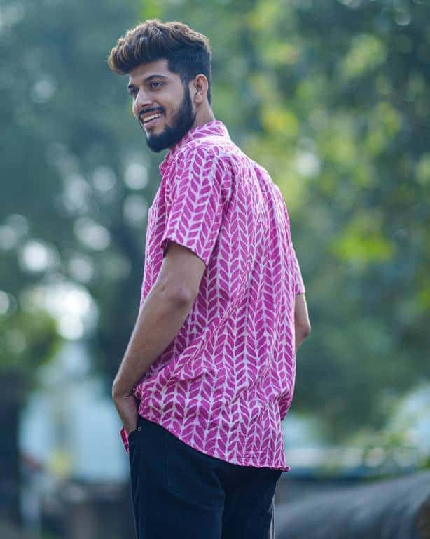 Leafing Pink Shirt