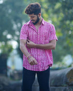 Leafing Pink Shirt