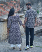 Black Floral Kiara Dawn Couple