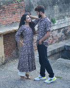 Black Floral Kiara Dawn Couple