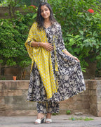 Noir Vine Angrakha Set