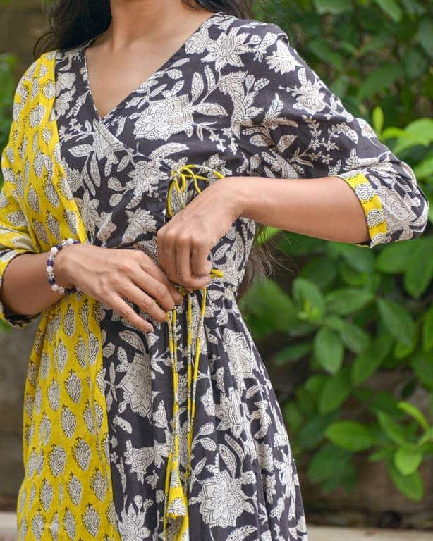 Noir Vine Angrakha Nursing Set