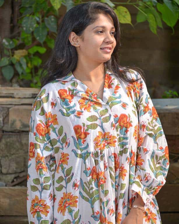 Orchid White Shirt Dress