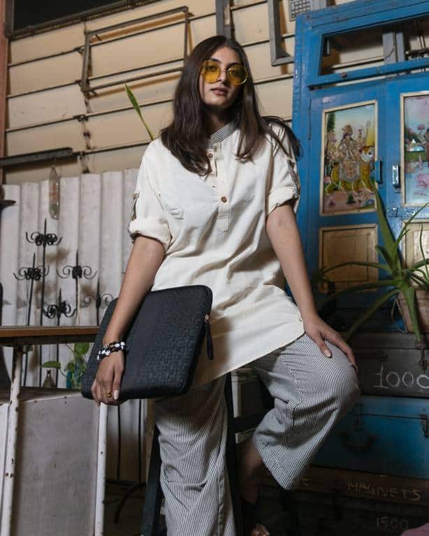 Pearl white Co-ord Set