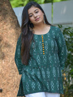 Canopy Green Short Kurti