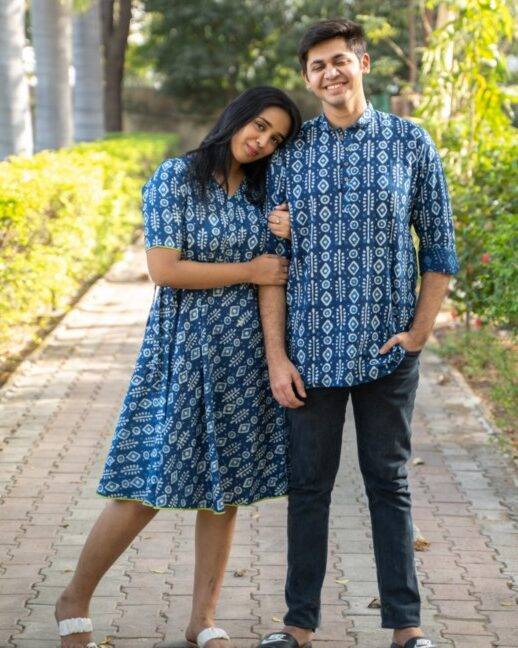 Indigo Warli Couple