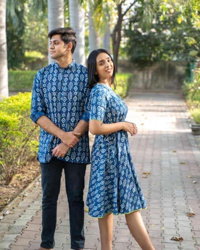 Indigo Warli Couple Secondary image